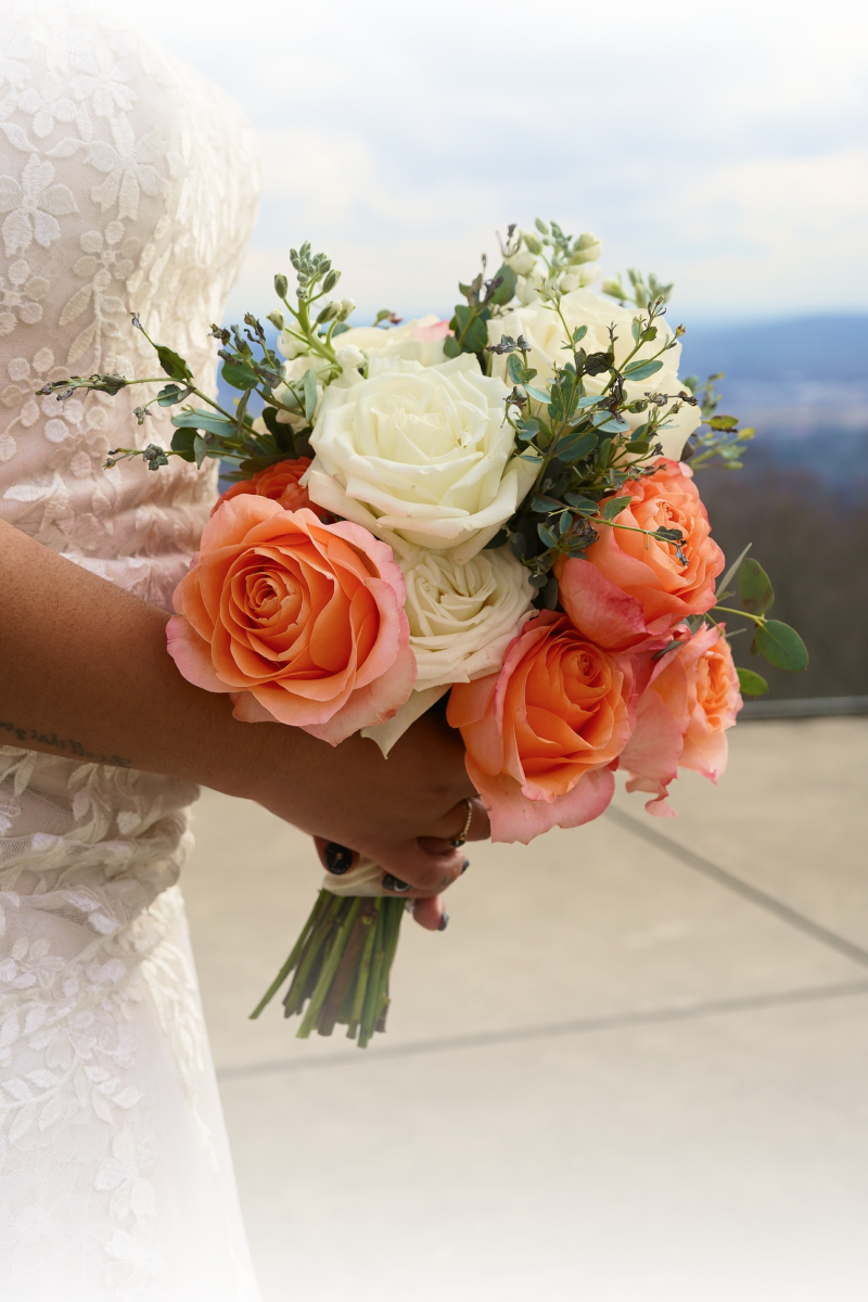 Whimsical theme wedding flowers